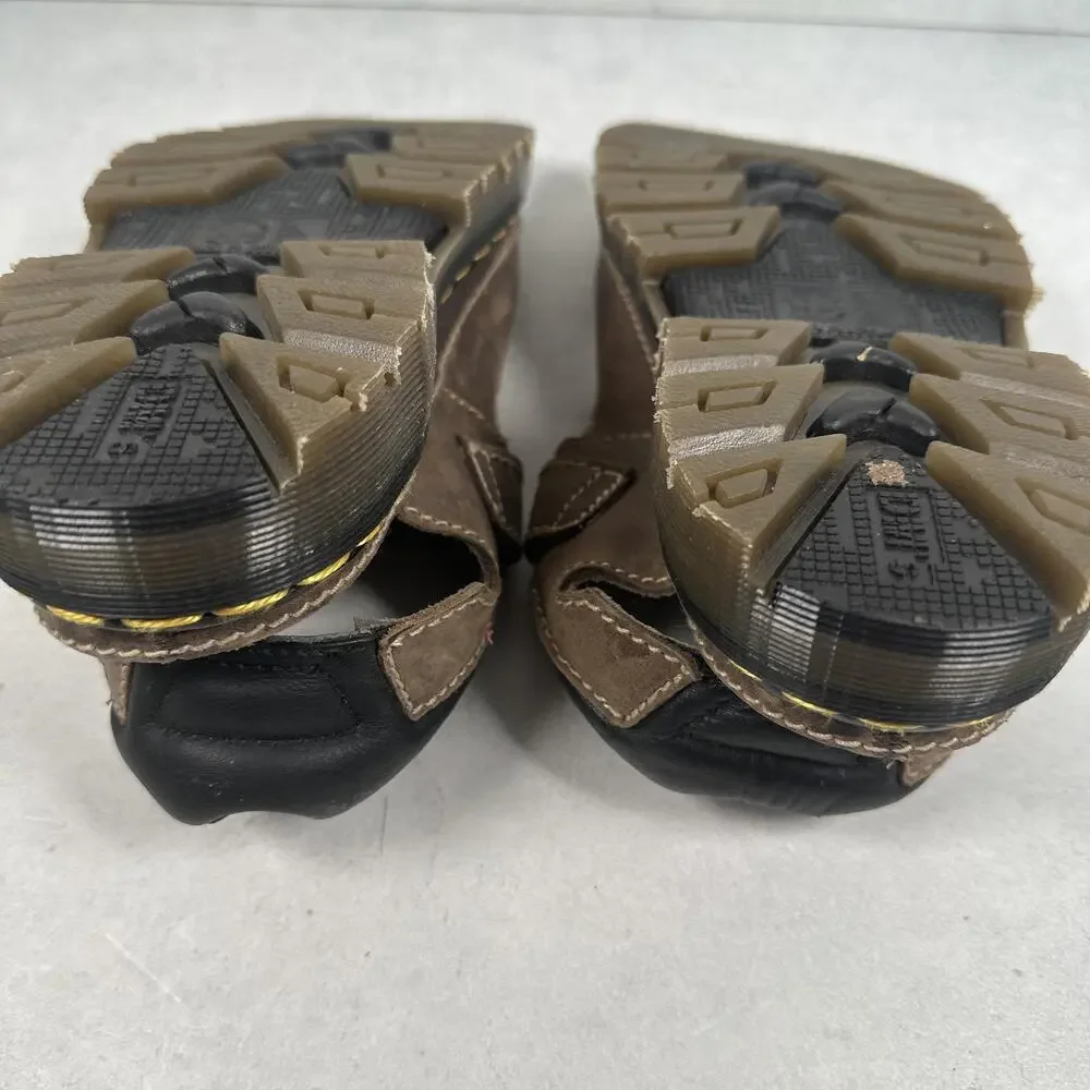 Dr. Martens Sandals Shoes Mens Size 9 Brown Leather Fisherman Buckle England 90s